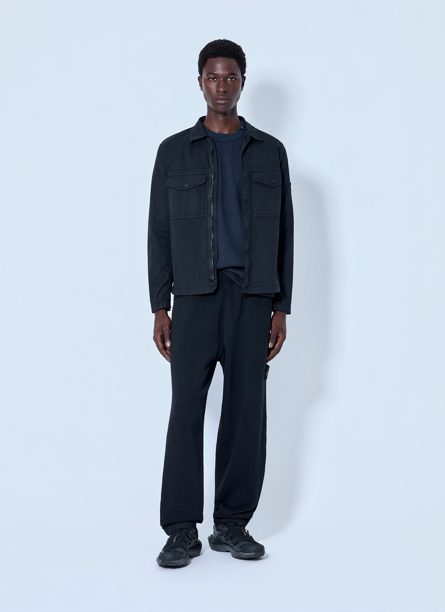 Stone Island Men Button-Down Cotton Shirt