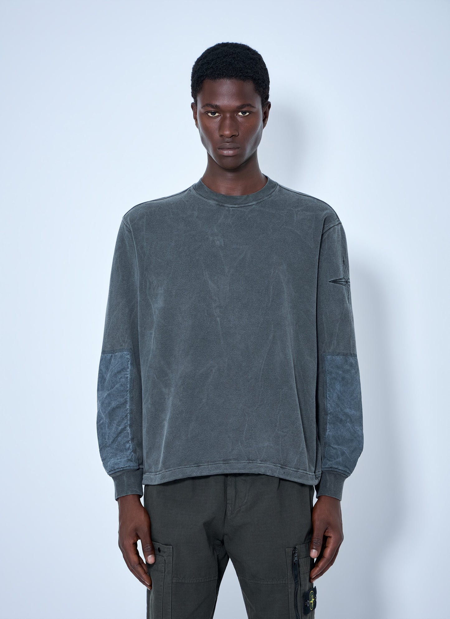 Stone Island Men Oversized Crewneck Sweatshirt STONE ISLAND
