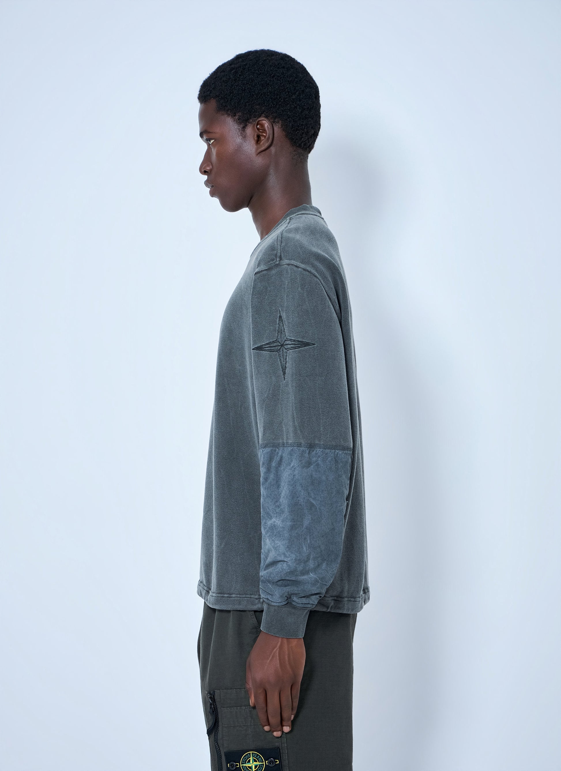 Stone Island Men Oversized Crewneck Sweatshirt STONE ISLAND