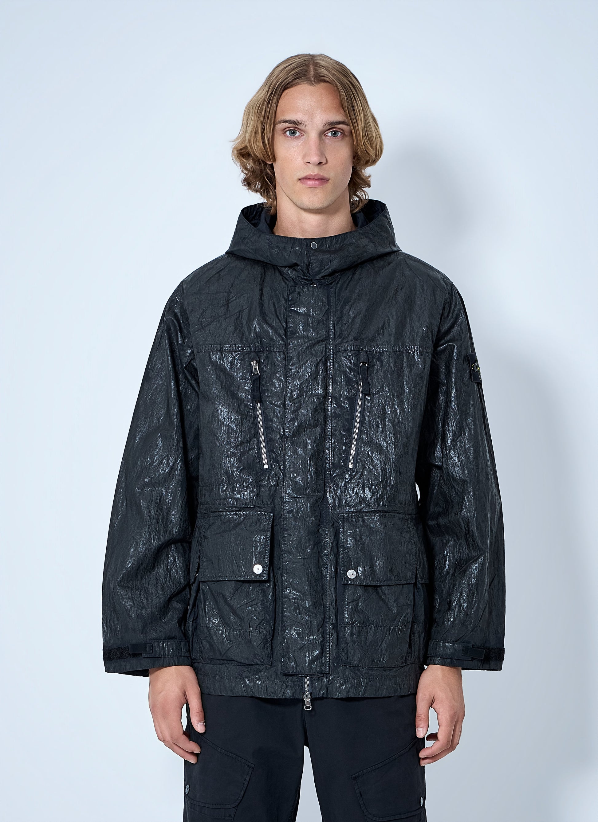 Stone Island Men Hooded Technical Jacket STONE ISLAND
