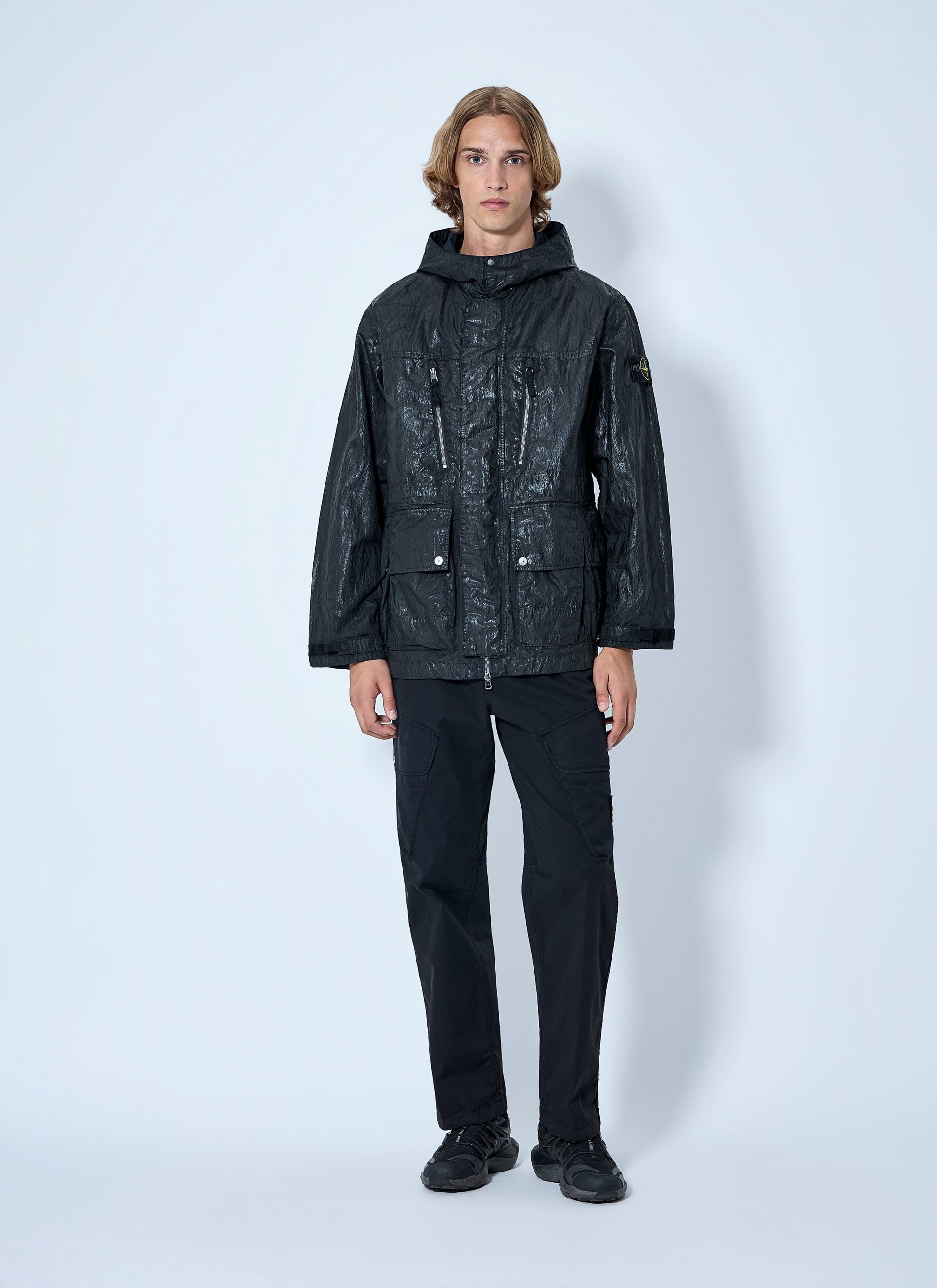 Stone Island Men Hooded Technical Jacket STONE ISLAND