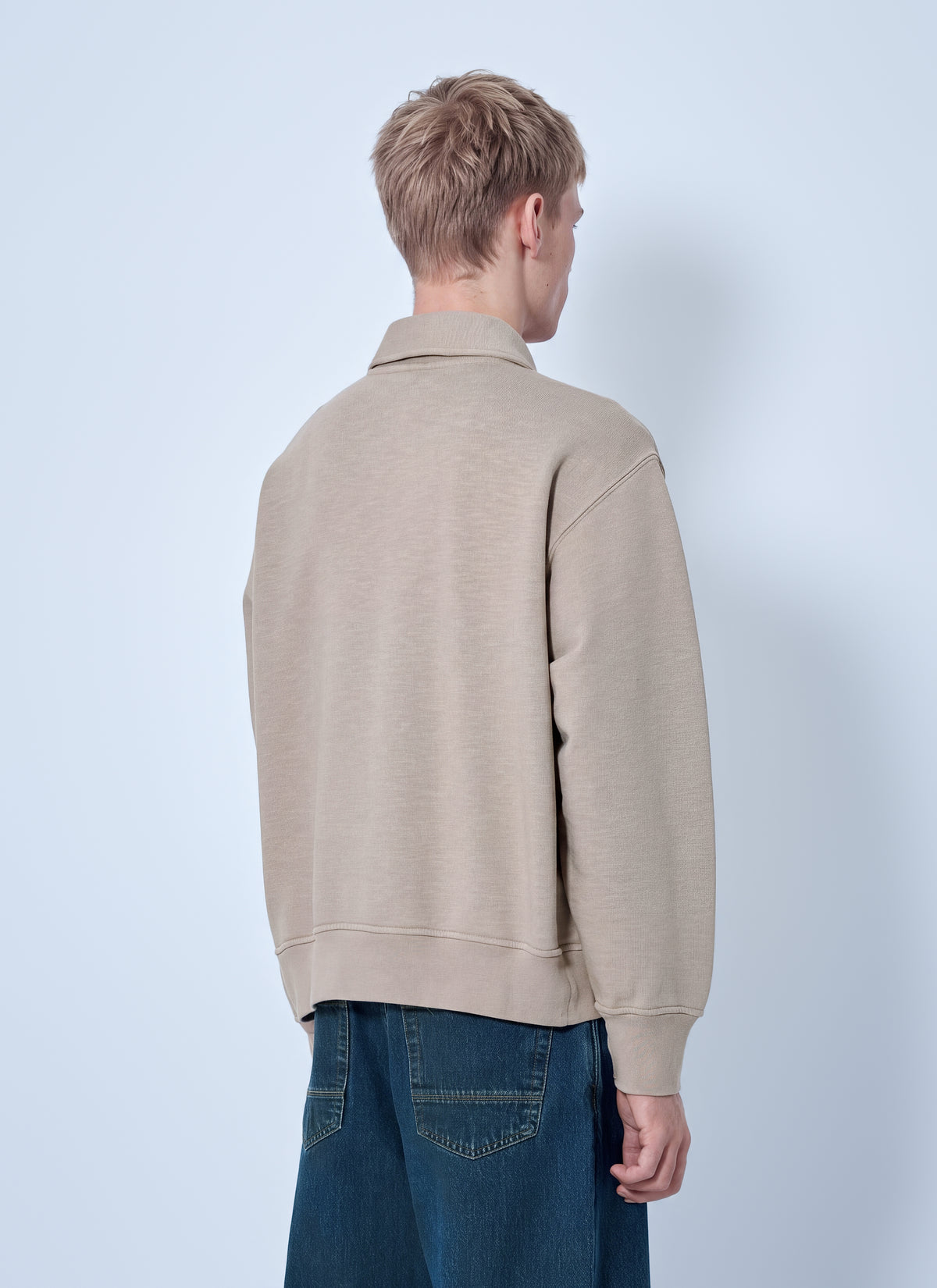 Stone Island Men Polo Collar Sweatshirt STONE ISLAND