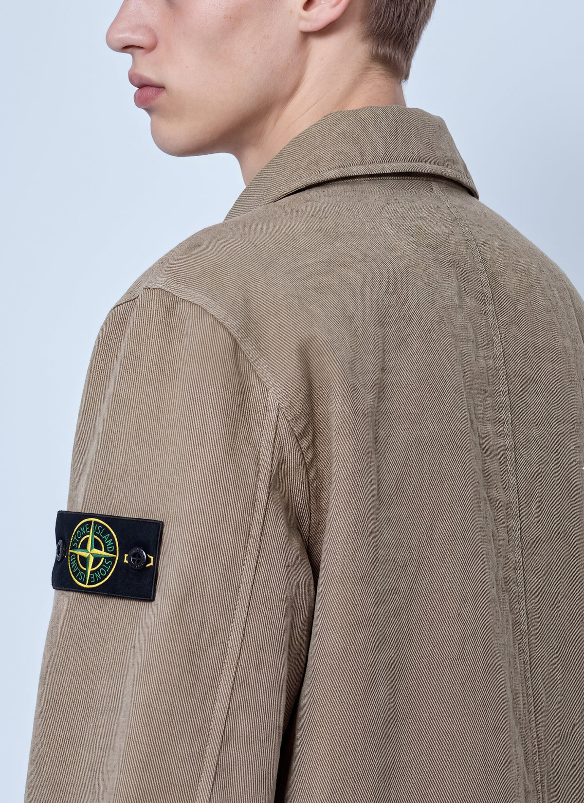 Stone Island Men Textured Zip Jacket STONE ISLAND