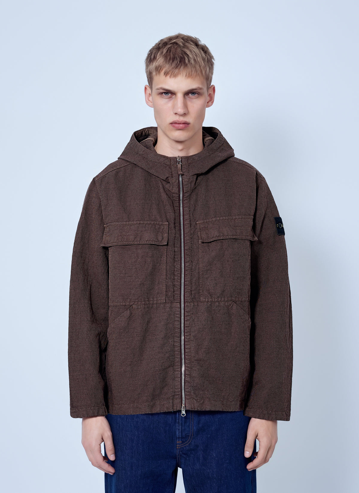 Stone Island Men Hooded Zip Jacket STONE ISLAND