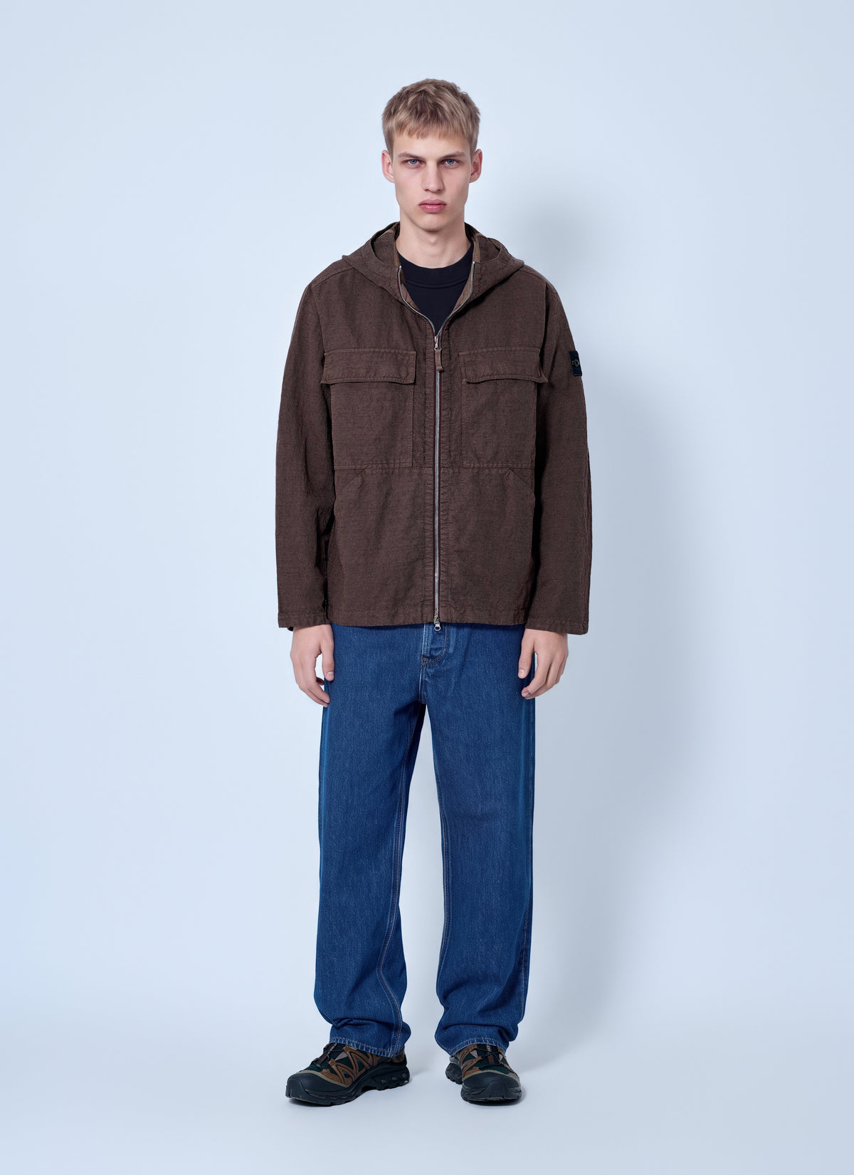 Stone Island Men Hooded Zip Jacket STONE ISLAND
