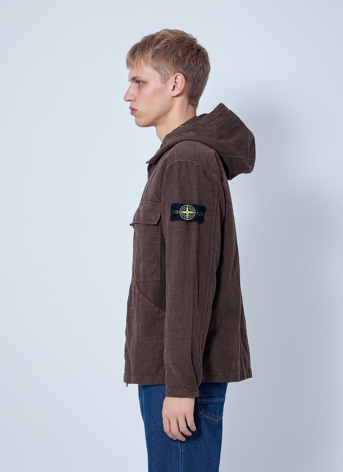 Stone Island Men Hooded Zip Jacket STONE ISLAND