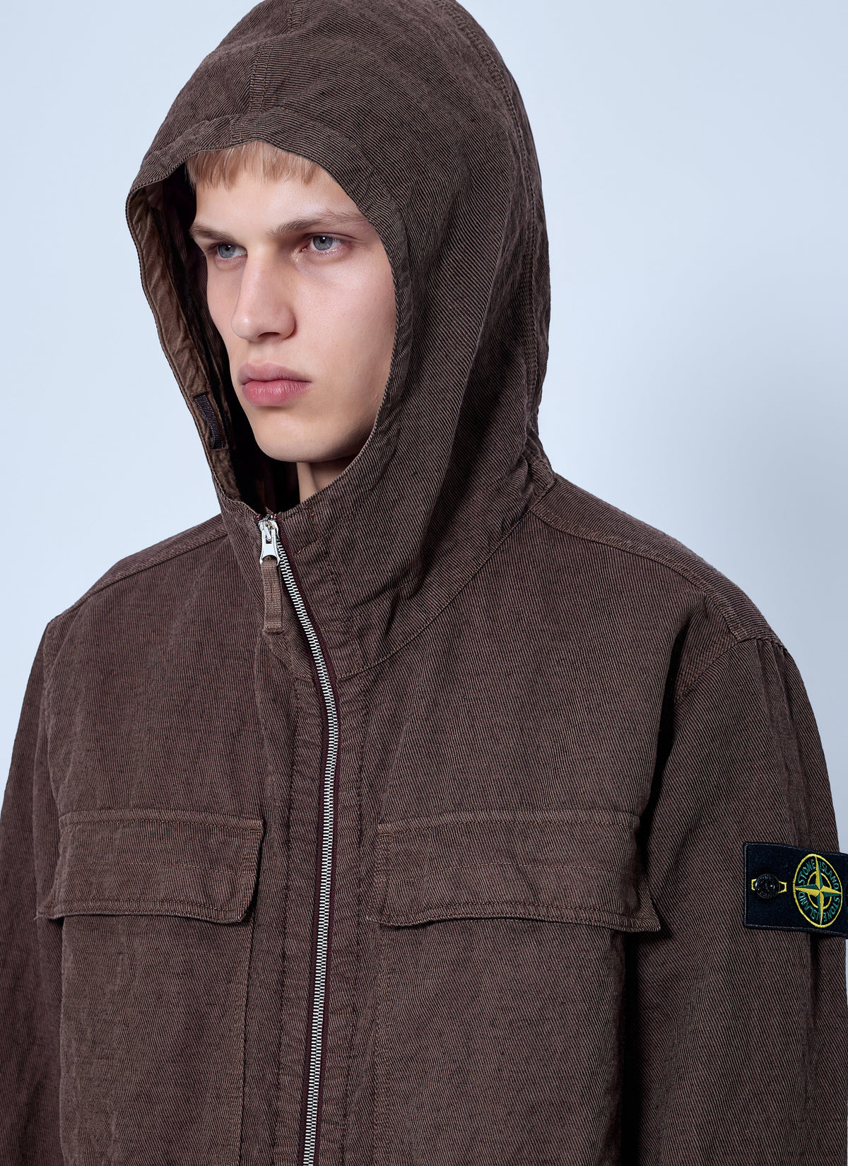 Stone Island Men Hooded Zip Jacket STONE ISLAND