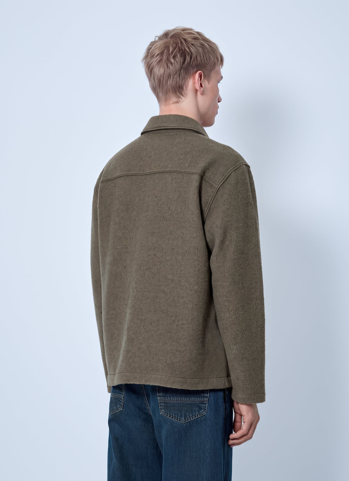 Stone Island Men Wool Shirt Jacket STONE ISLAND