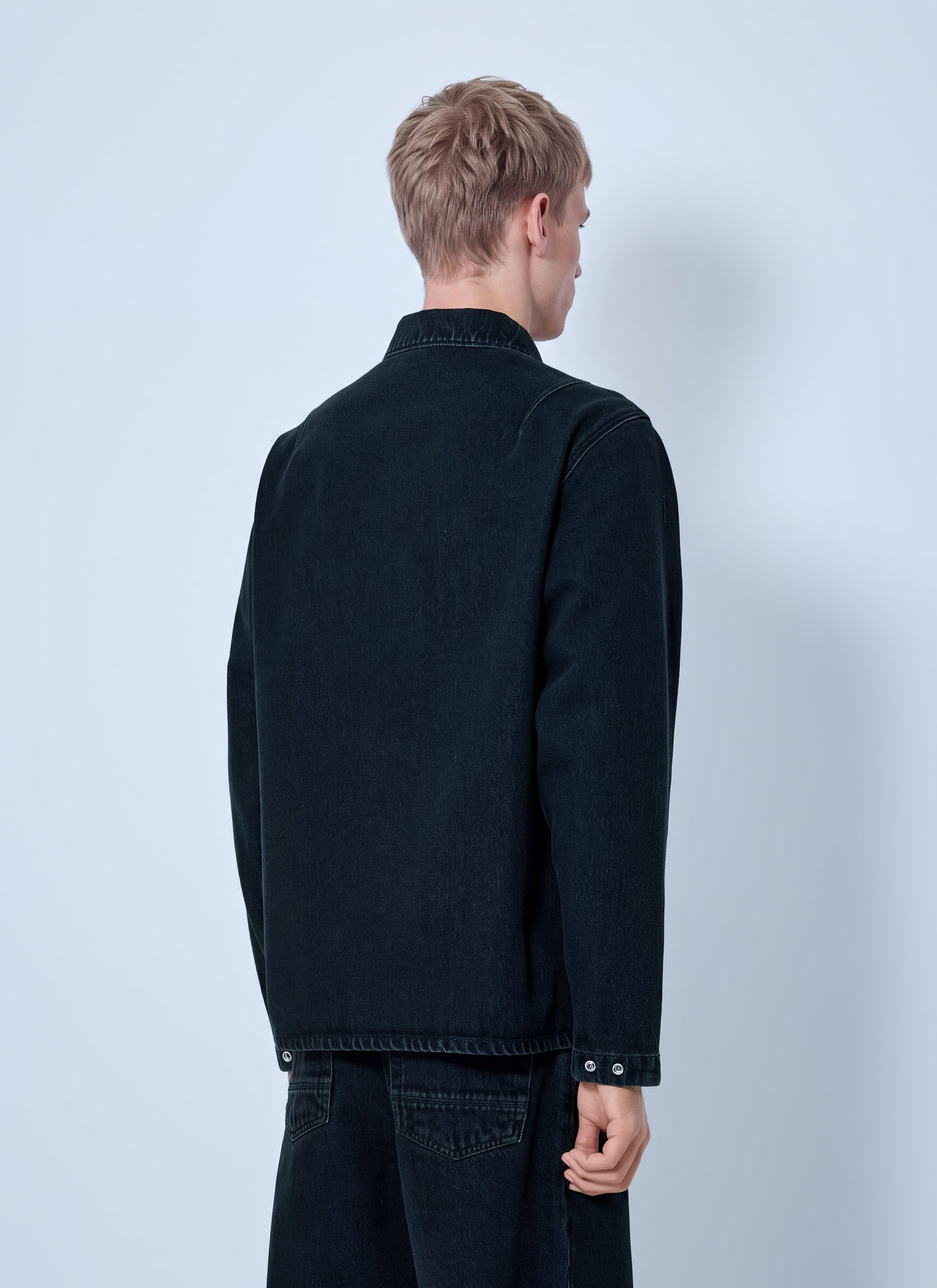 Stone Island Men Denim Overshirt With Utility Pocket STONE ISLAND