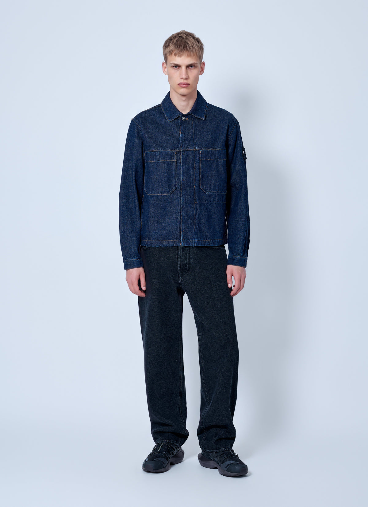 Stone Island Men Denim Shirt Jacket STONE ISLAND
