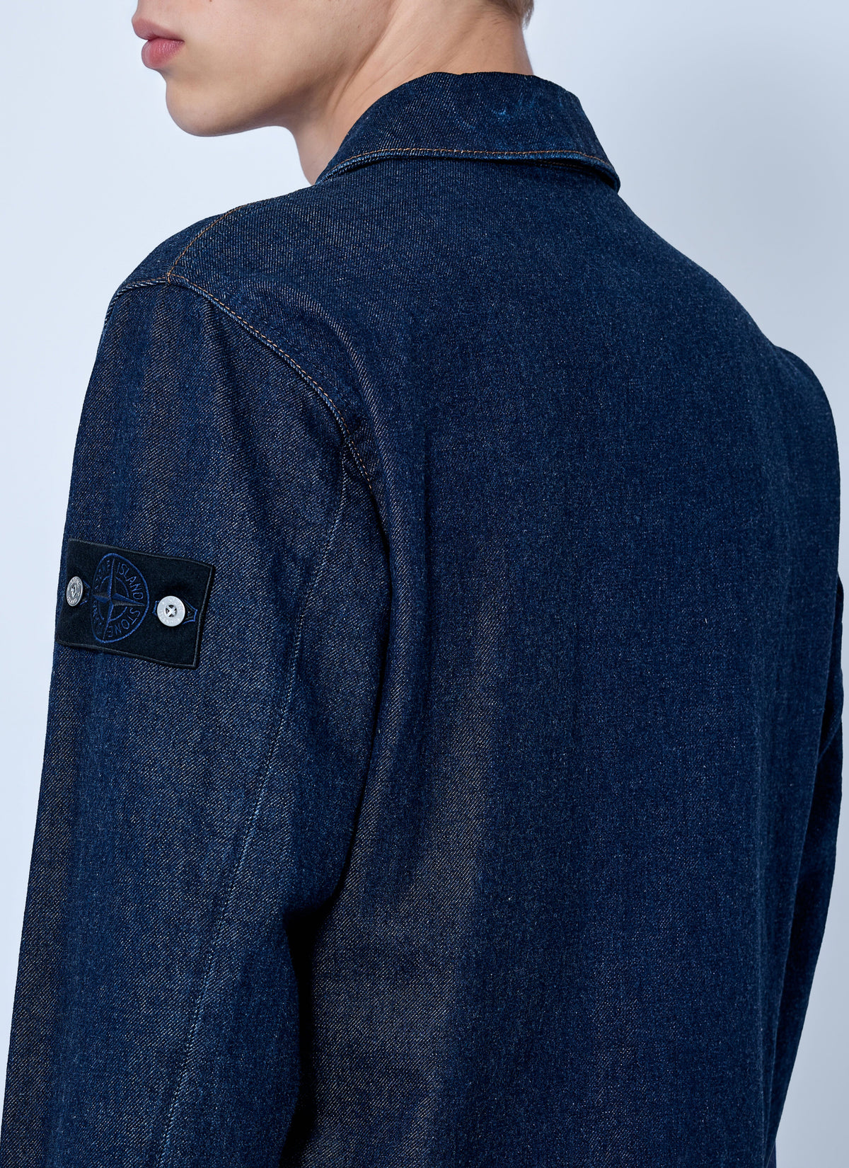 Stone Island Men Denim Shirt Jacket STONE ISLAND