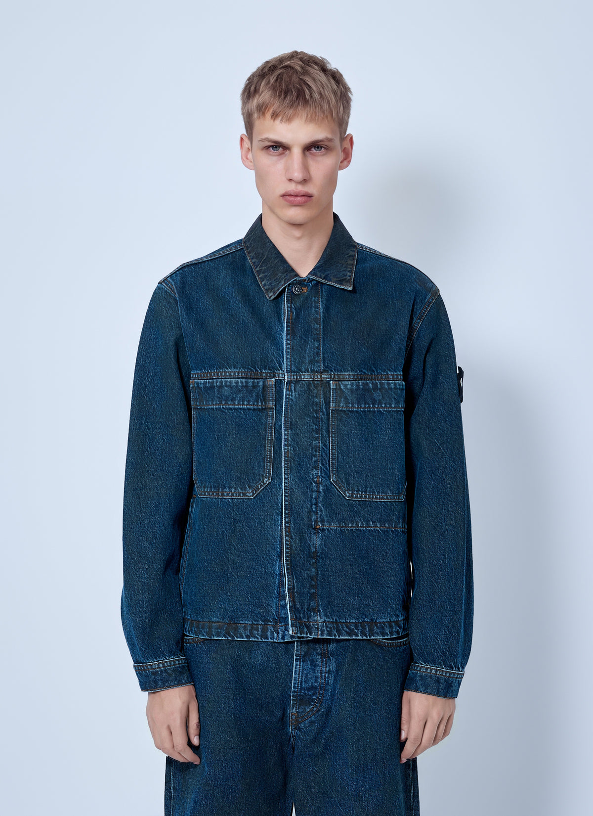 Stone Island Men Denim Jacket STONE ISLAND