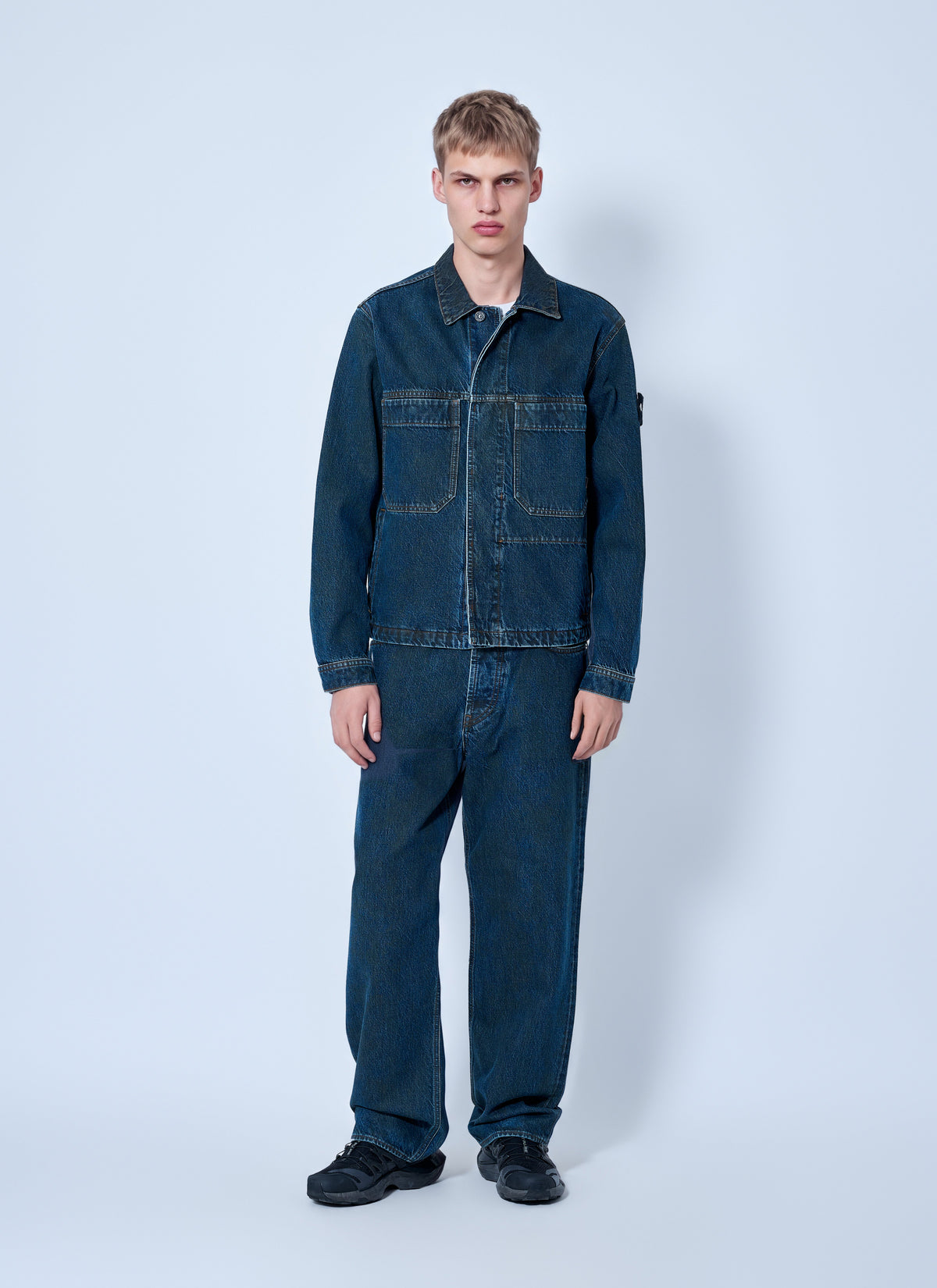 Stone Island Men Denim Jacket STONE ISLAND