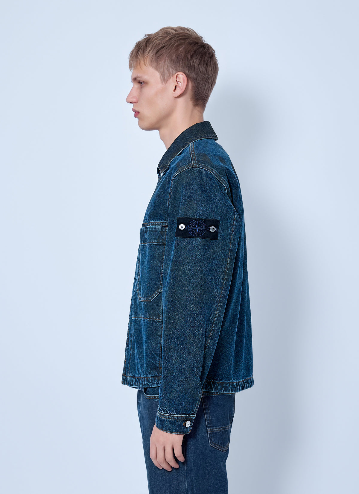 Stone Island Men Denim Jacket STONE ISLAND
