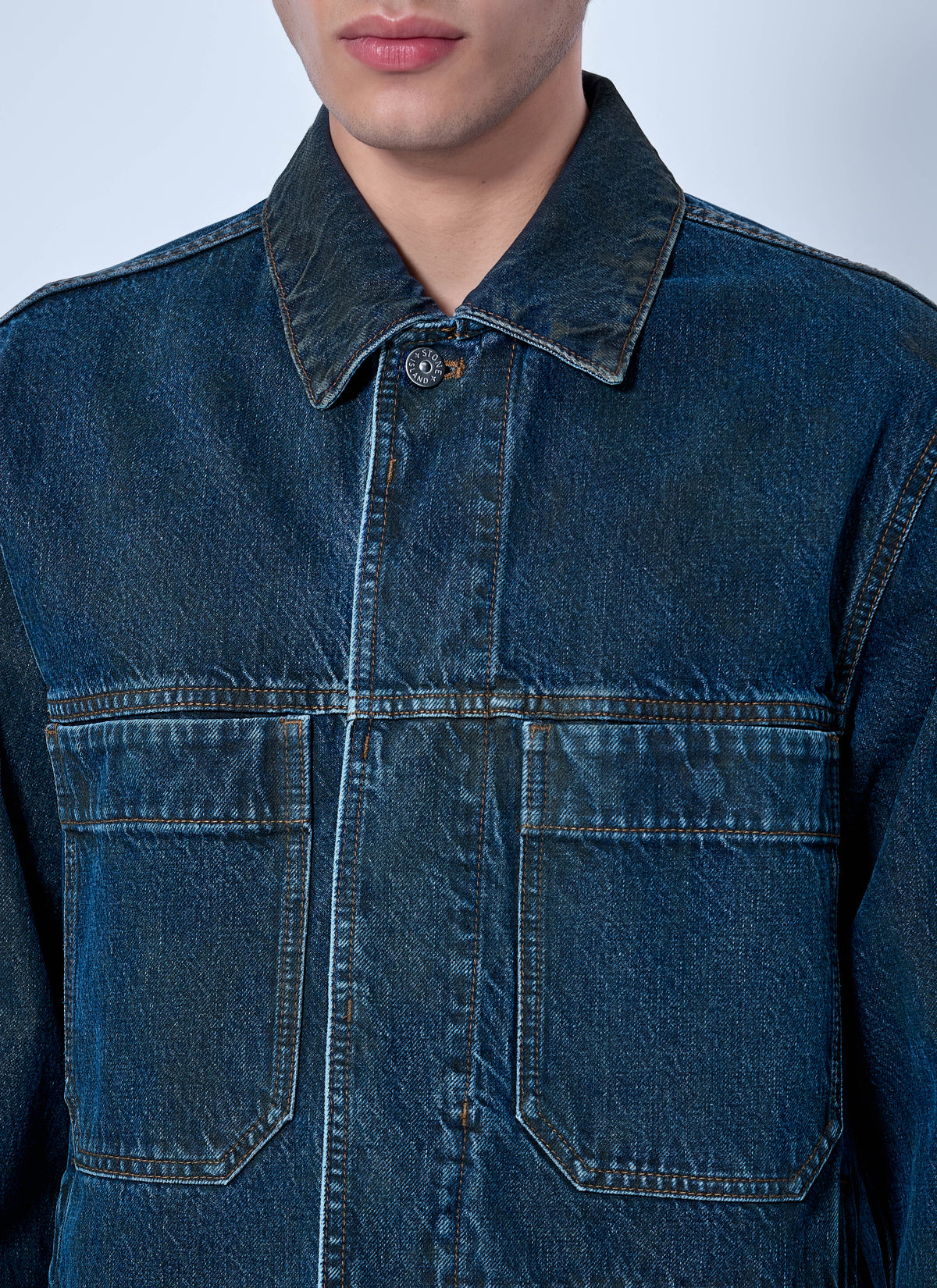 Stone Island Men Denim Jacket STONE ISLAND