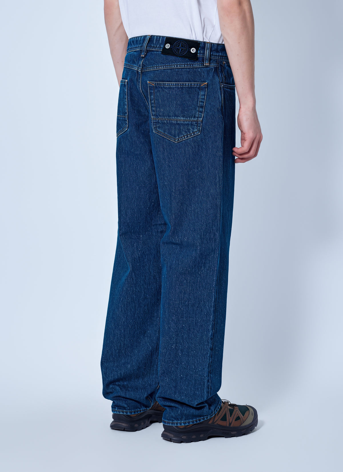 Stone Island Men Five-Pocket Straight-Leg Jeans STONE ISLAND