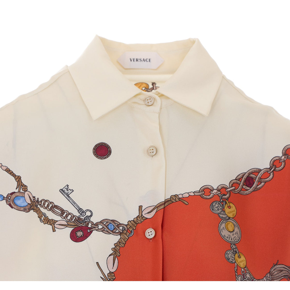 Versace Women Stolen Jewels Print Shirt VERSACE