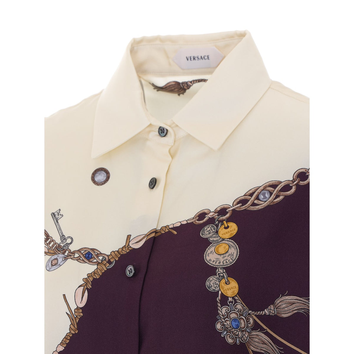 Versace Women Stolen Jewels Print Shirt VERSACE