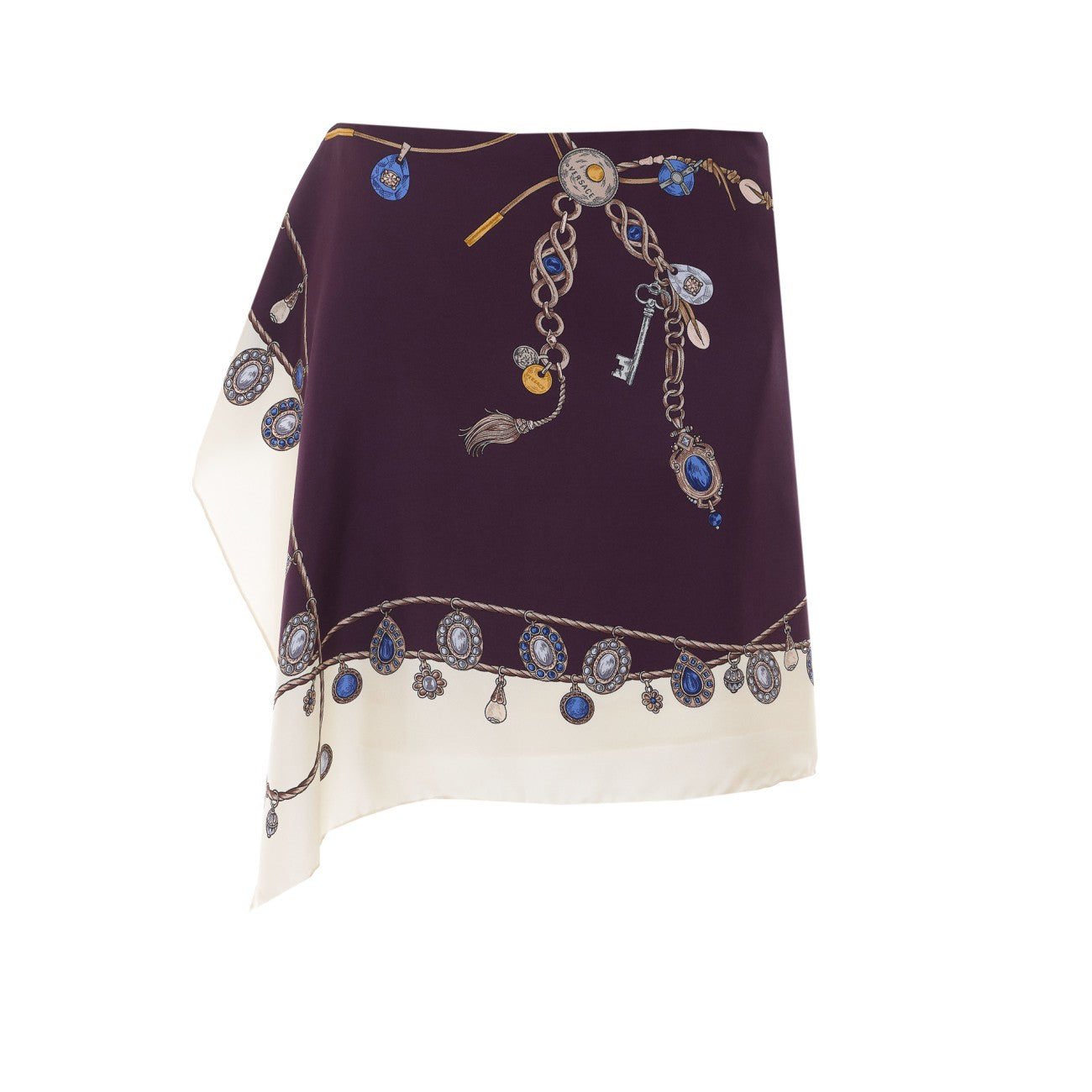 Versace Women Stolen Jewels Print Skirt VERSACE