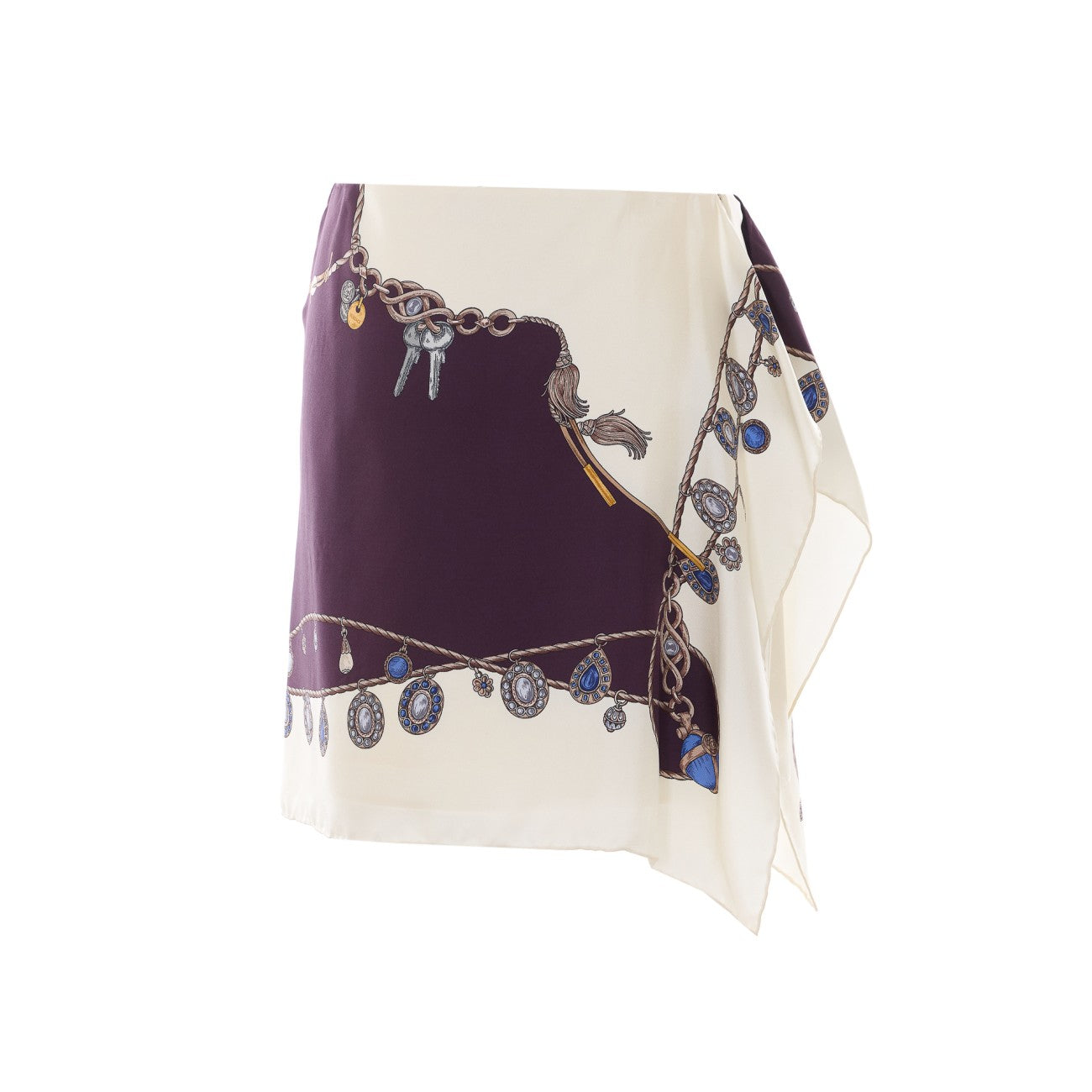 Versace Women Stolen Jewels Print Skirt VERSACE