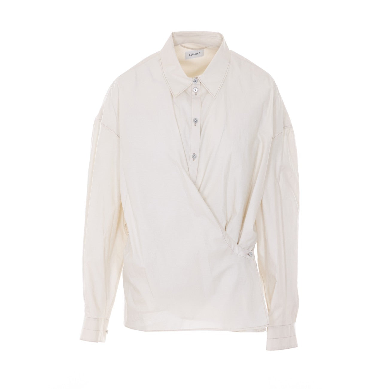 Lemaire Women Straight Collar Twisted Shirt LEMAIRE