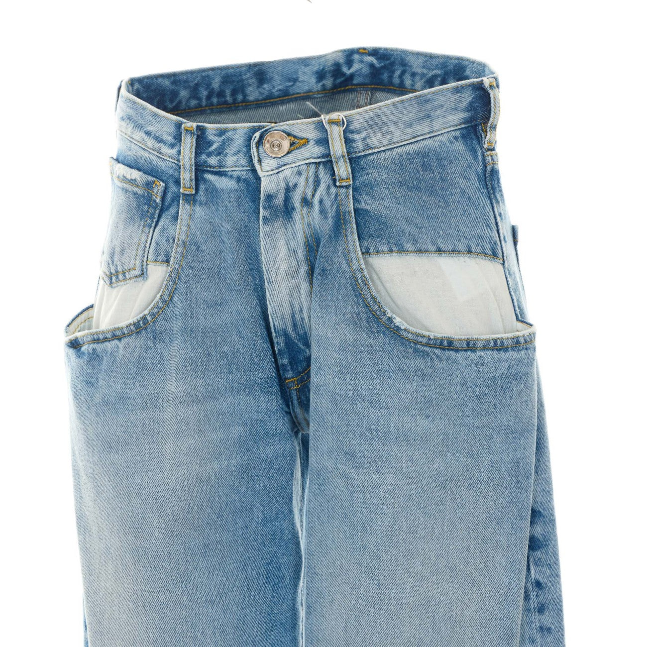 Maison Margiela Women Straight Jeans With Contrasted Pockets MAISON MARGIELA