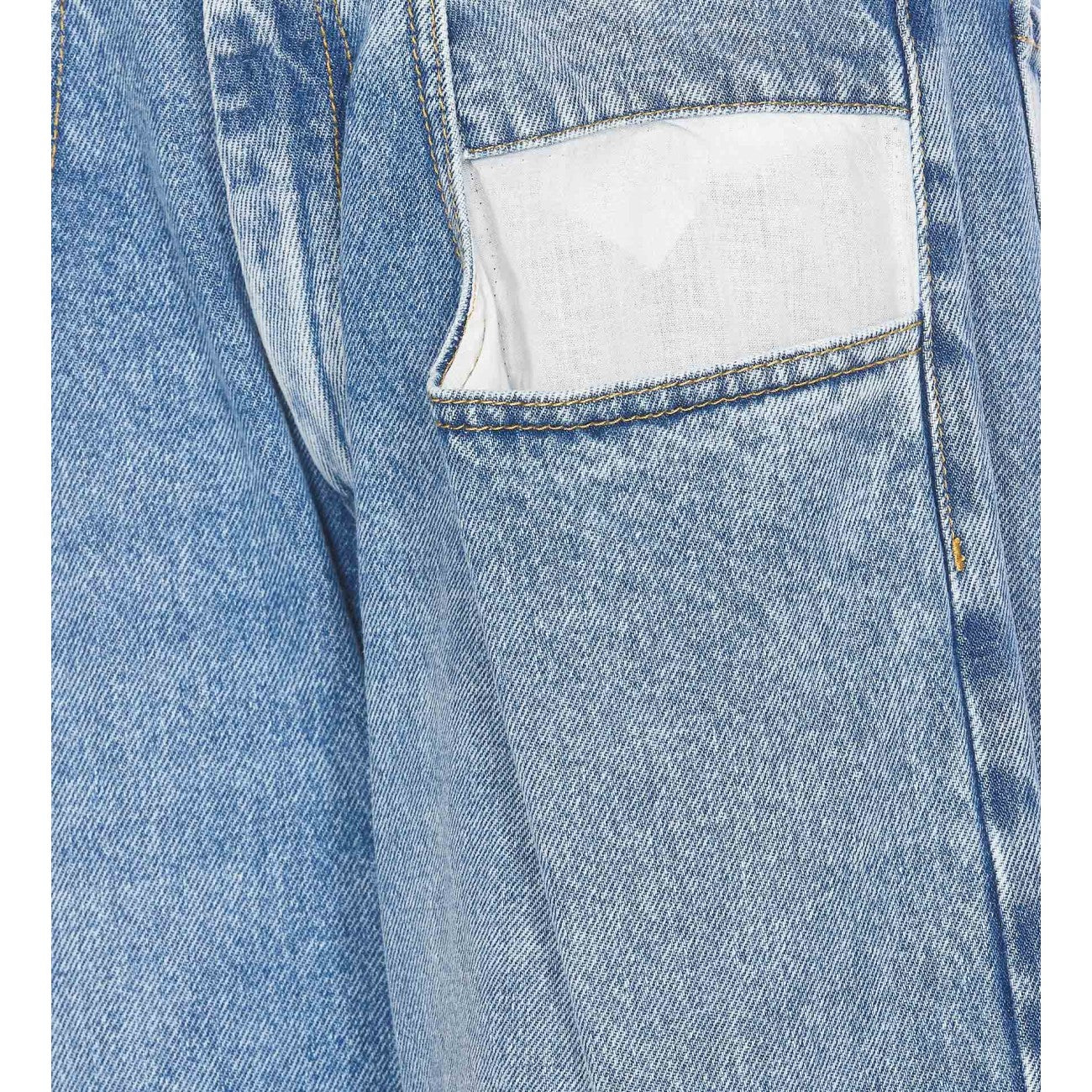 Maison Margiela Women Straight Leg Jeans With Contrast Pocket MAISON MARGIELA