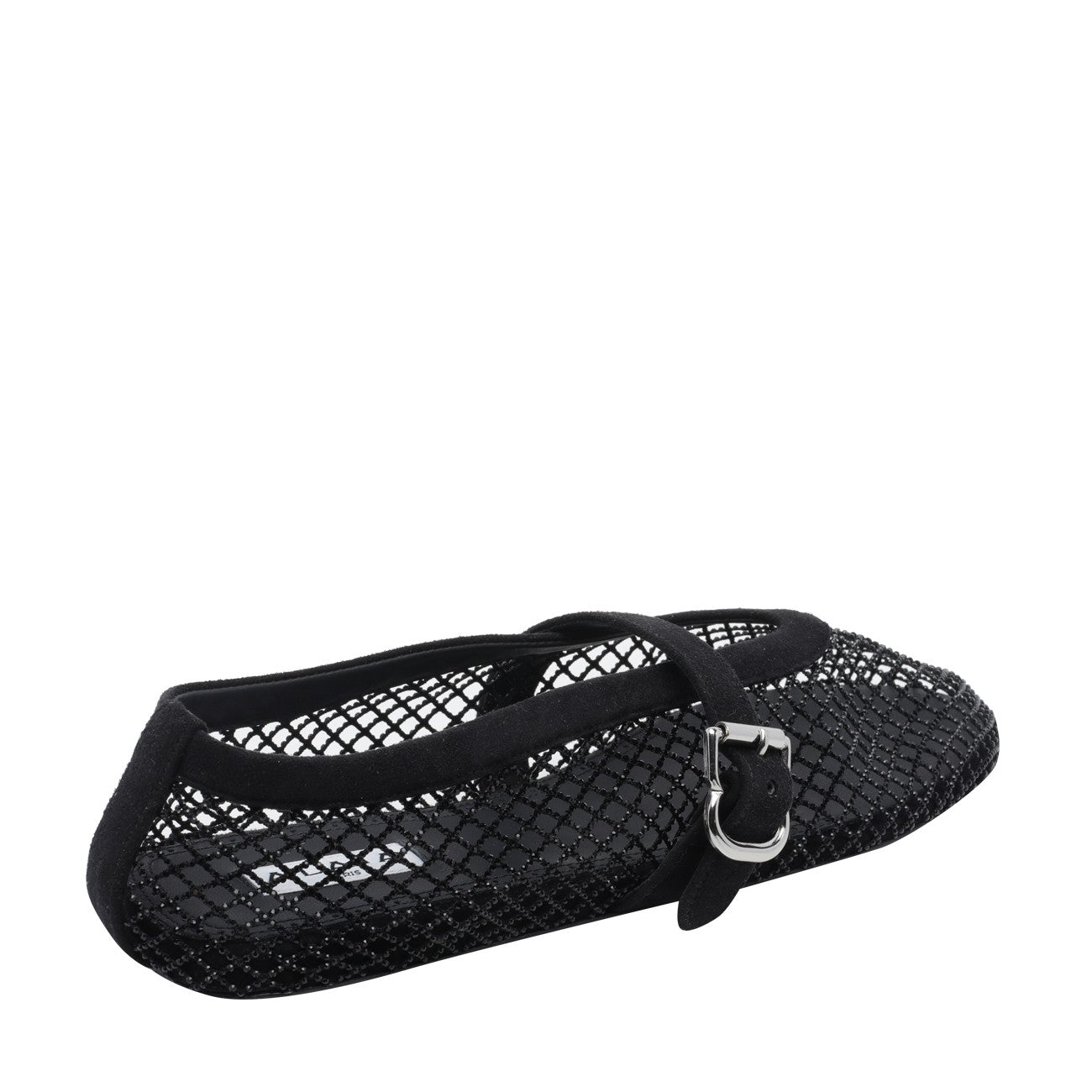 Alaia Women Strass Fishnet Flat Ballets ALAIA