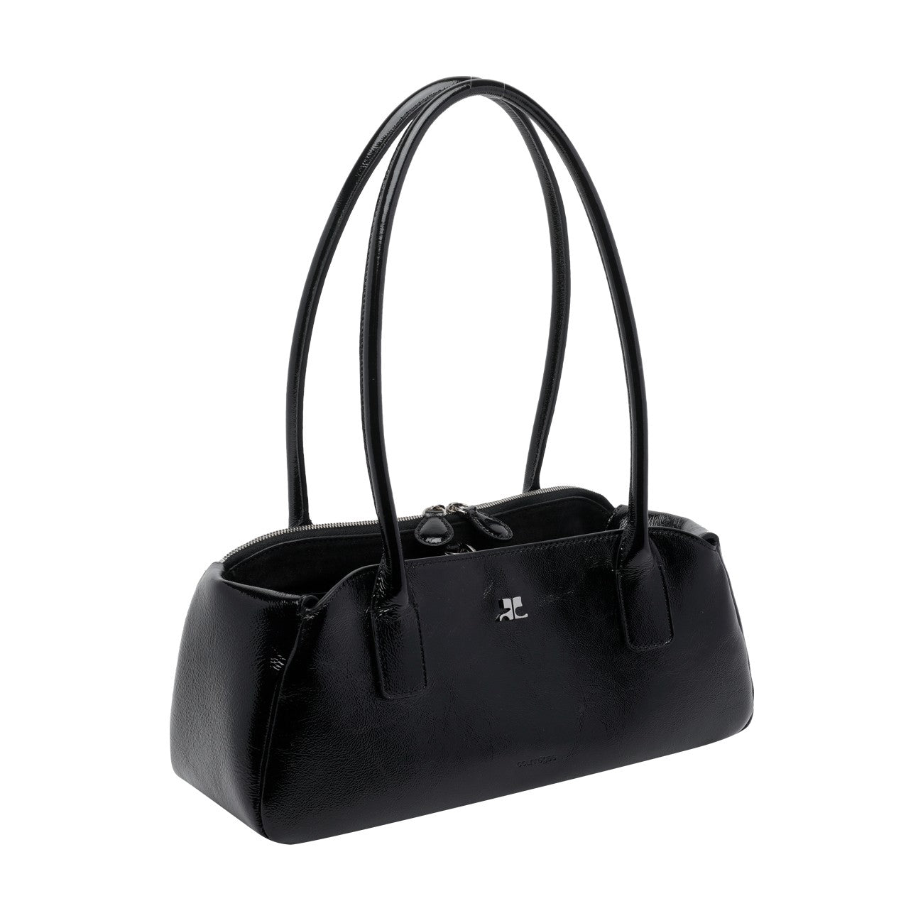 Courreges Women Strip Naplack Shoulder Bag COURREGES