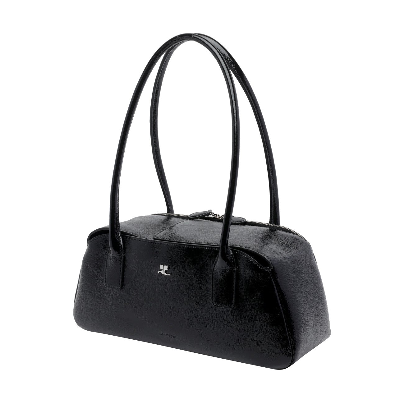 Courreges Women Strip Naplack Shoulder Bag COURREGES