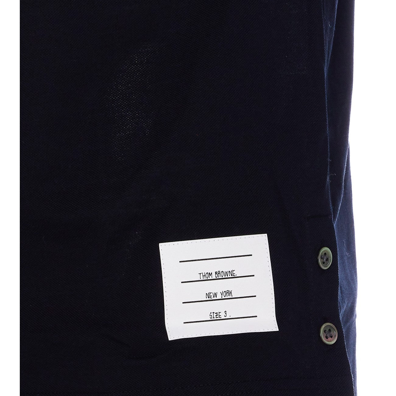 Thom Browne Men Stripe Logo Piquet Polo THOM BROWNE