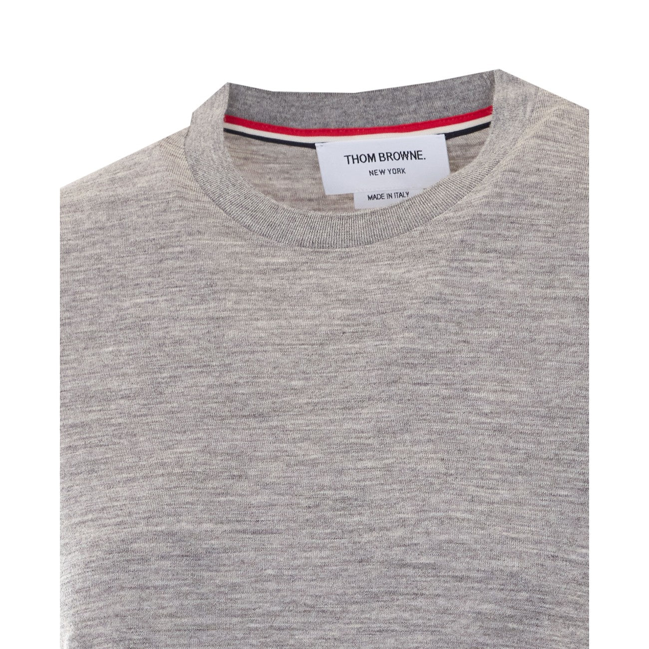 Thom Browne Women Stripe Logo T-Shirt THOM BROWNE
