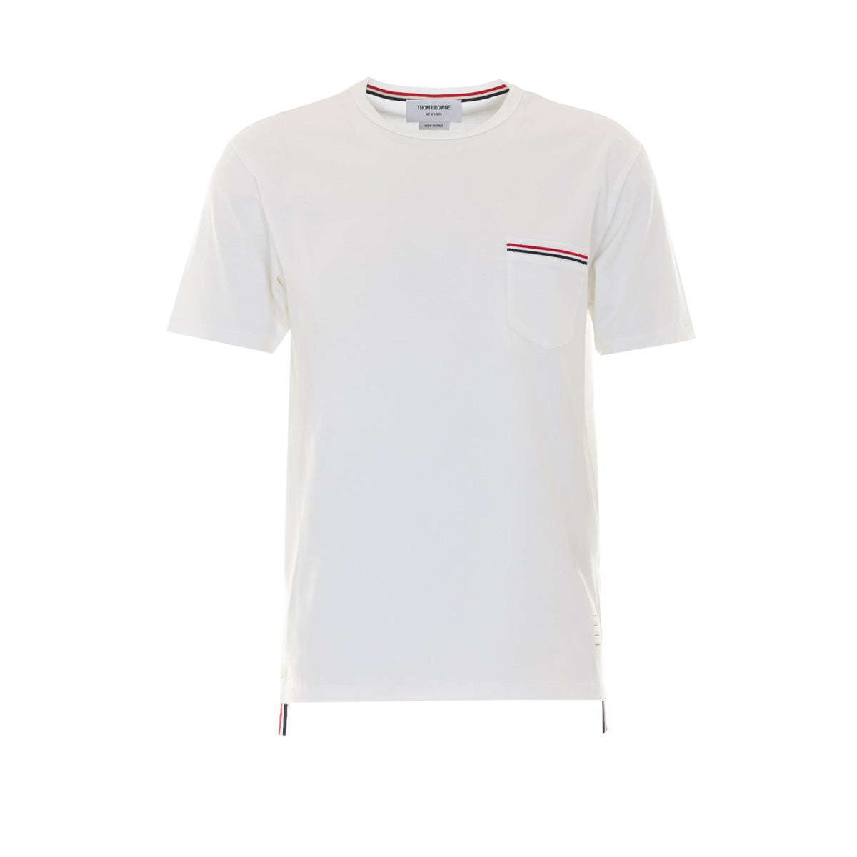 Thom Browne Men Stripe Logo T-Shirt THOM BROWNE