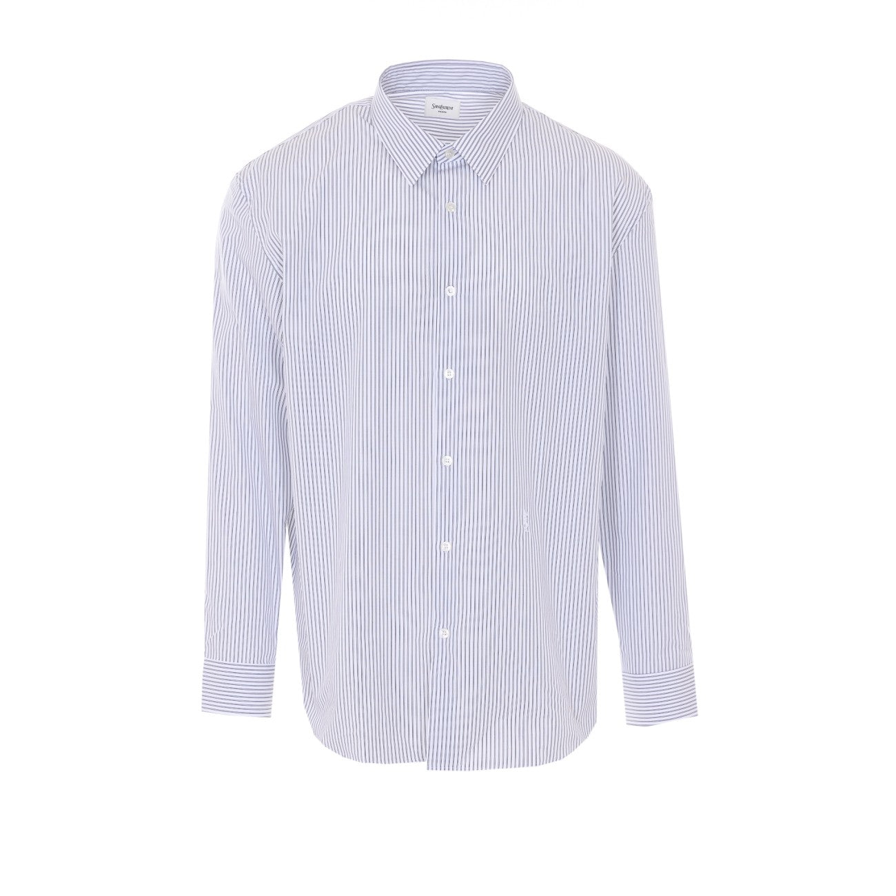 Saint Laurent Men Striped Cassandre Shirt SAINT LAURENT