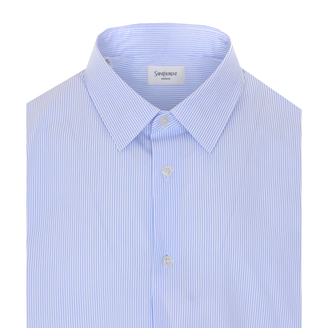 Saint Laurent Men Striped Cassandre Shirt SAINT LAURENT