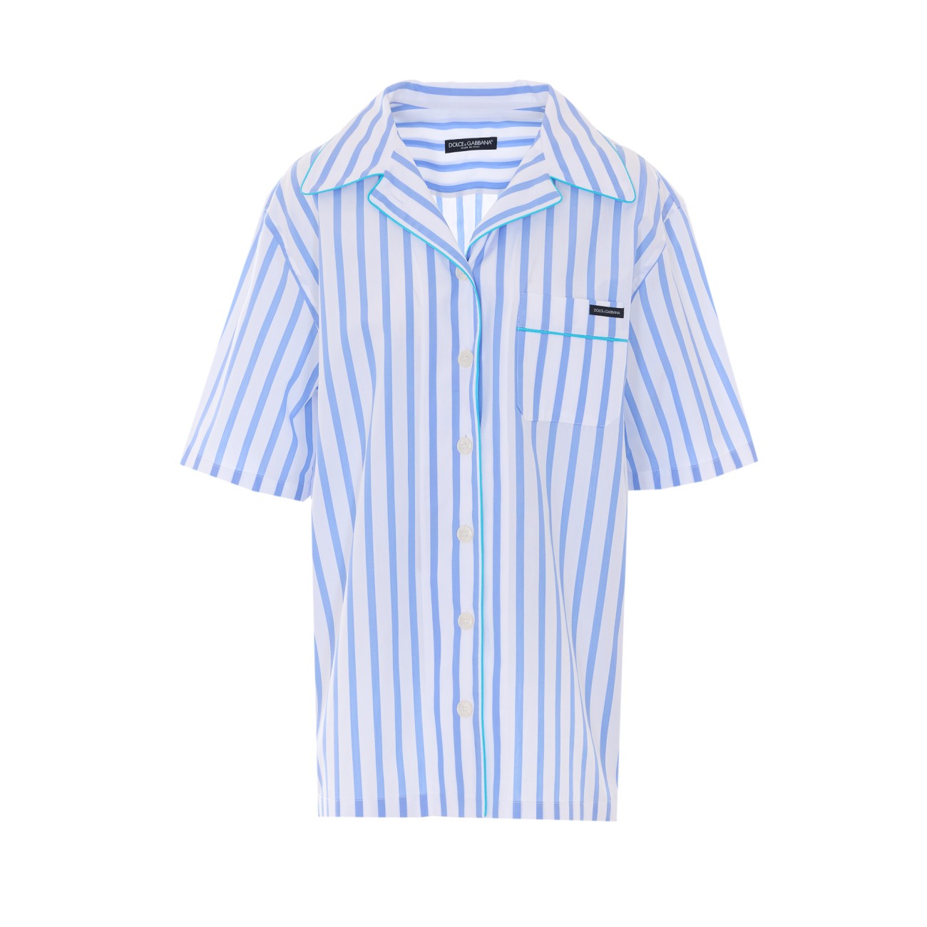 Dolce&Gabbana Women Striped Poplin Shirt DOLCE & GABBANA