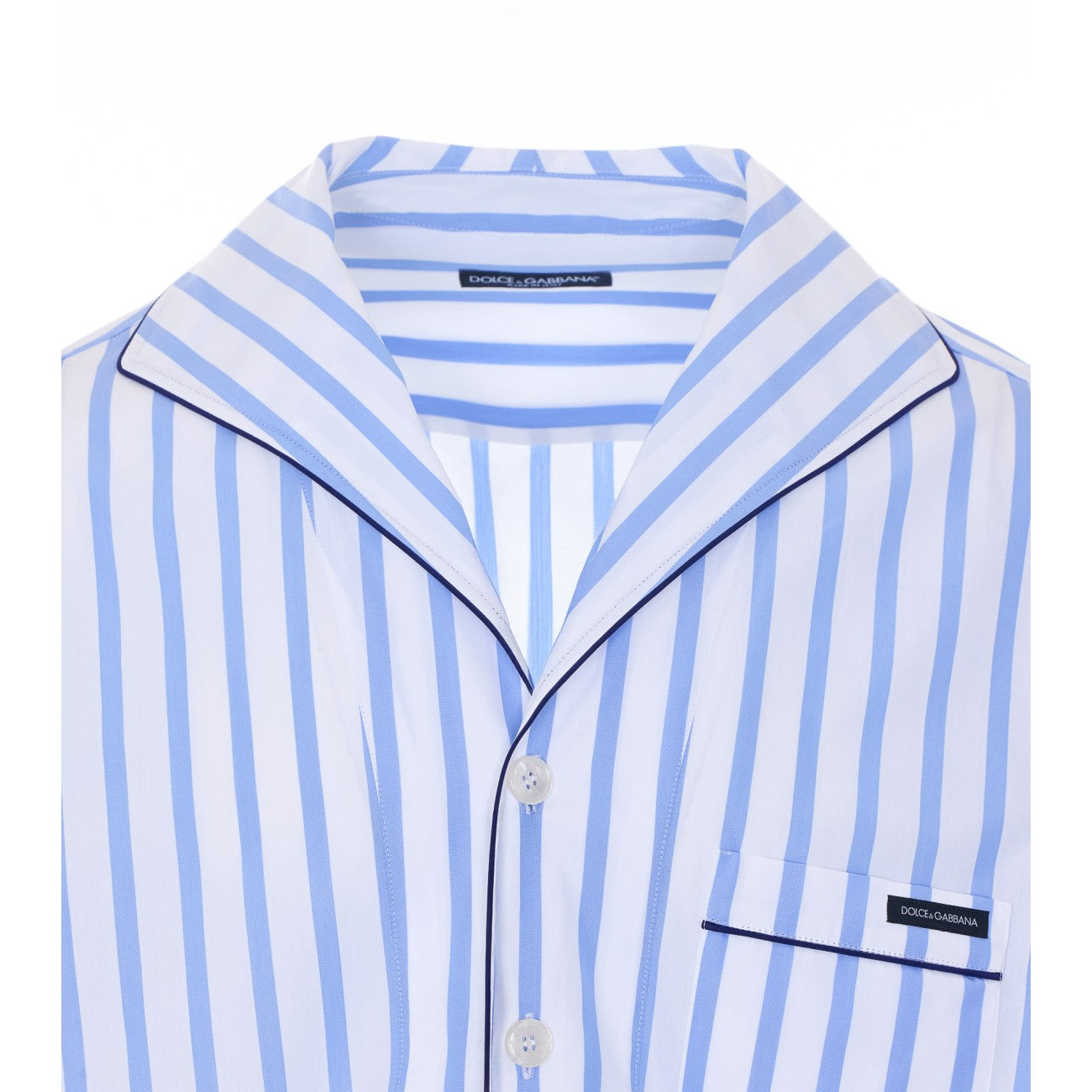 Dolce&Gabbana Men Striped Poplin Shirt DOLCE & GABBANA