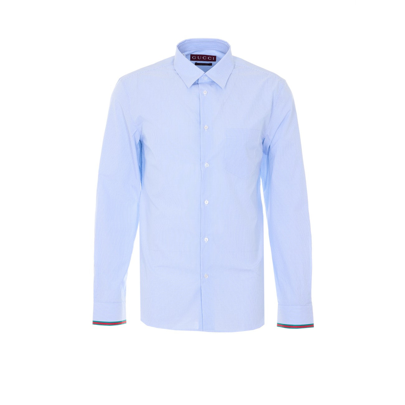 Gucci Men Striped Shirt With Web Logo GUCCI