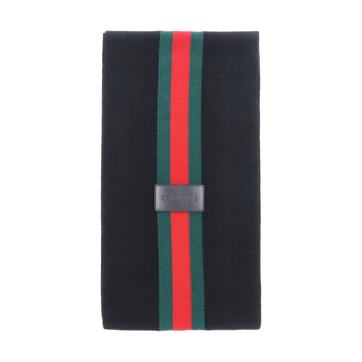 Gucci Men Striped Wool Cashmere Jacquard Scarf GUCCI