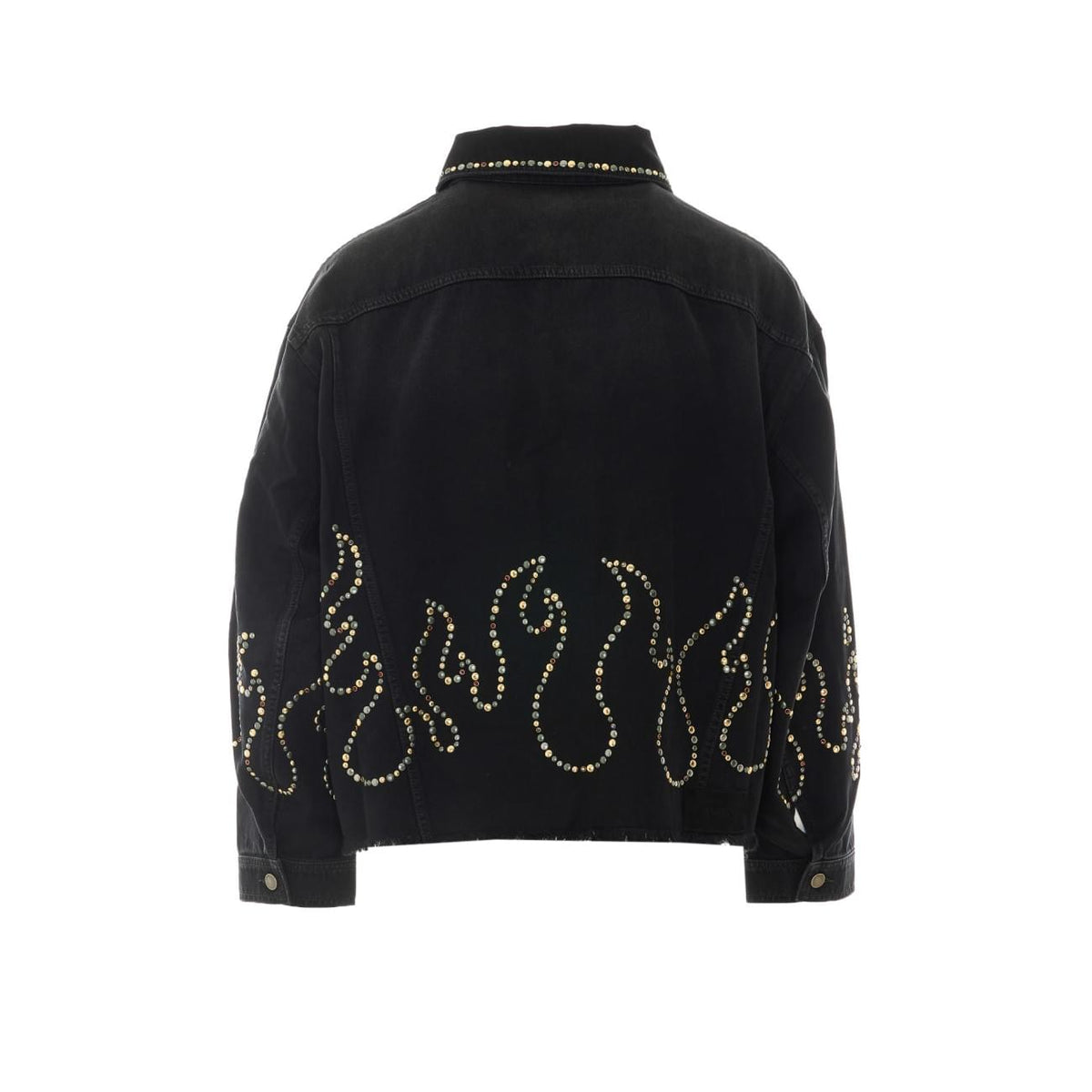Amiri Men Studs Flames Trucker Jacket AMIRI