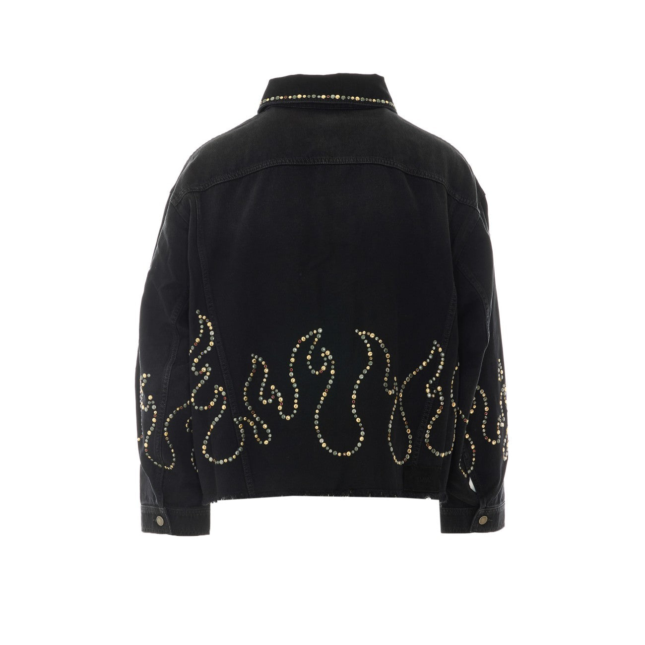 Amiri Men Studs Flames Trucker Jacket AMIRI