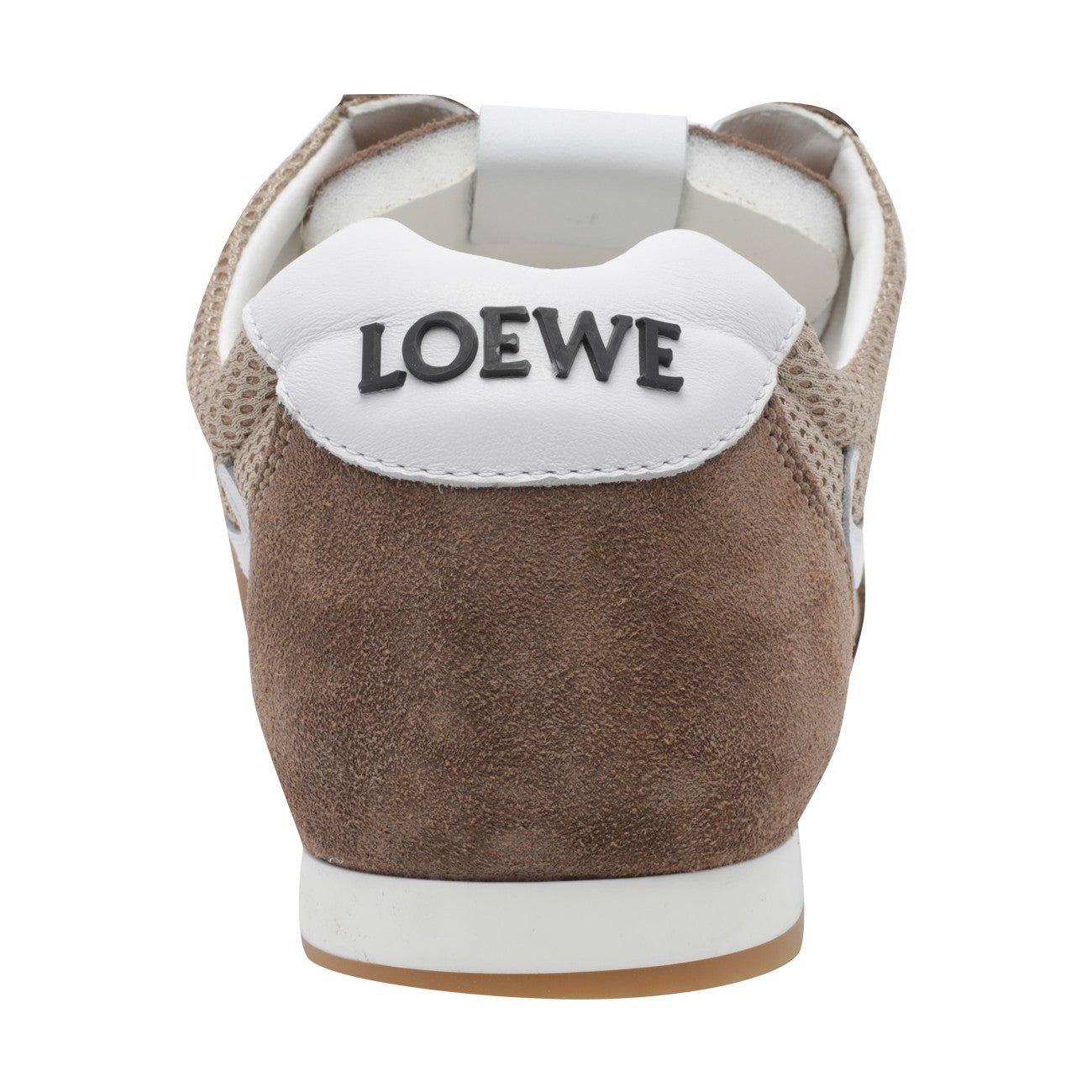 Loewe Men Suede And Fishnet Ballet Runner 2.0 Sneakers