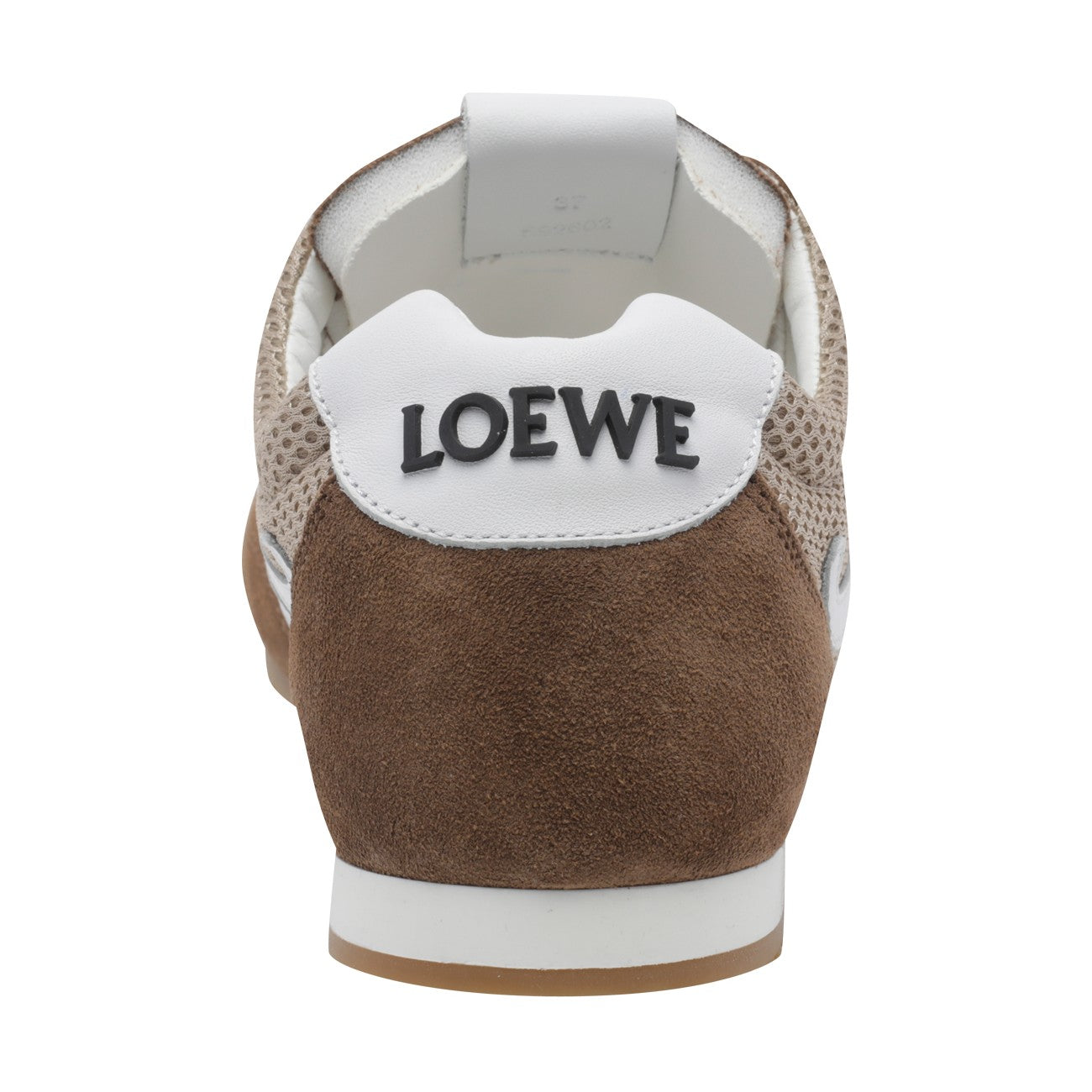Loewe Women Suede And Fishnet Ballet Runner 2.0 Sneakers LOEWE