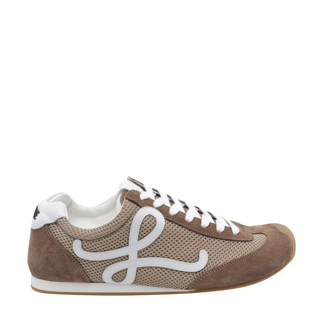 Loewe Men Suede And Fishnet Ballet Runner 2.0 Sneakers