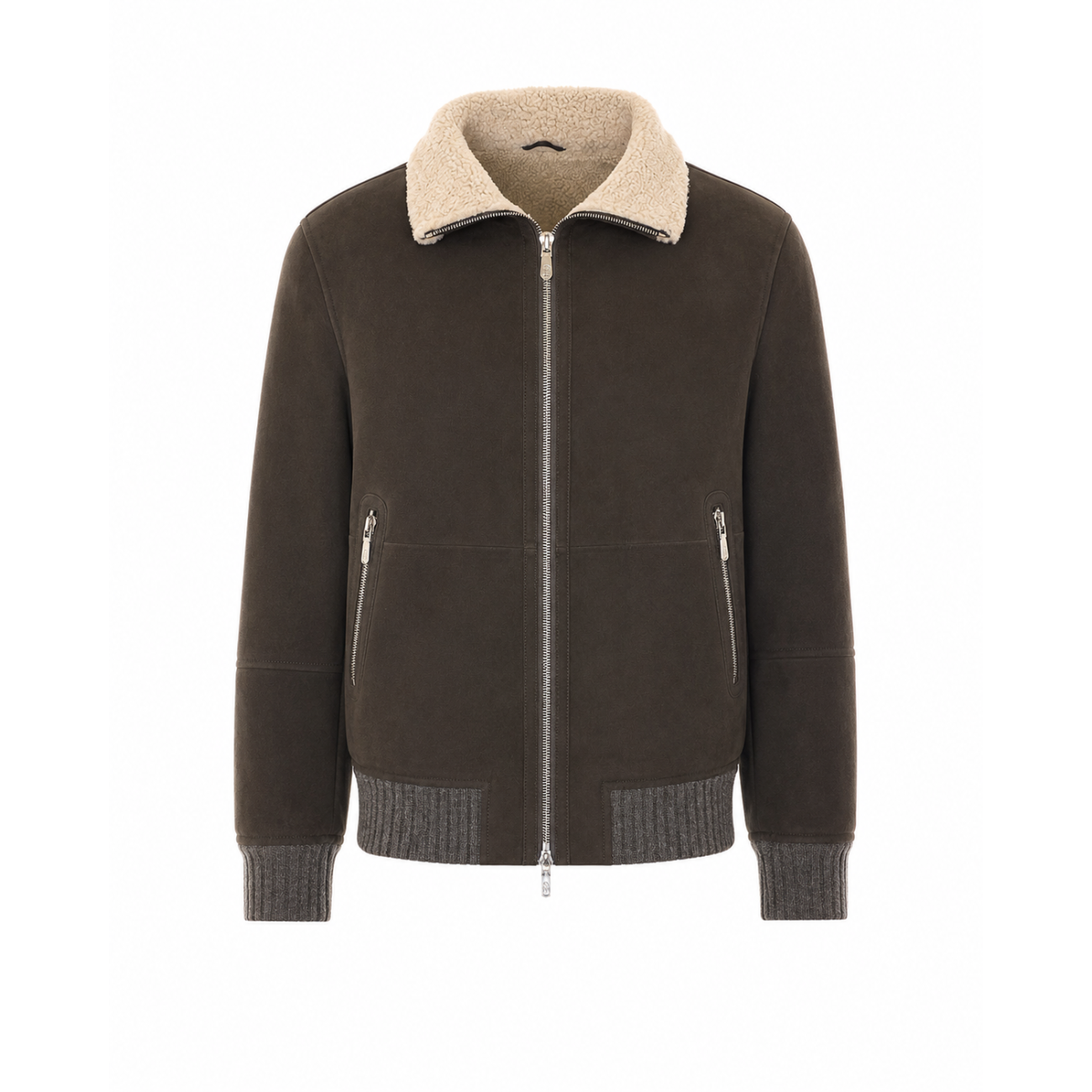 Brunello Cucinelli Men Suede Bomber BRUNELLO CUCINELLI