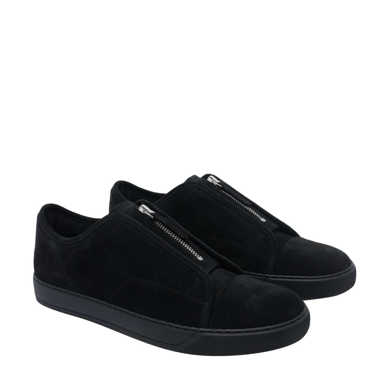Lanvin Men Suede Dbb1 Zip Sneakers LANVIN