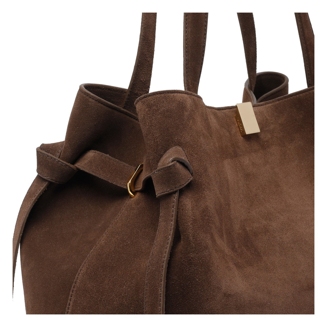 Yuzefi Women Suede Gyoza Tote Bag YUZEFI