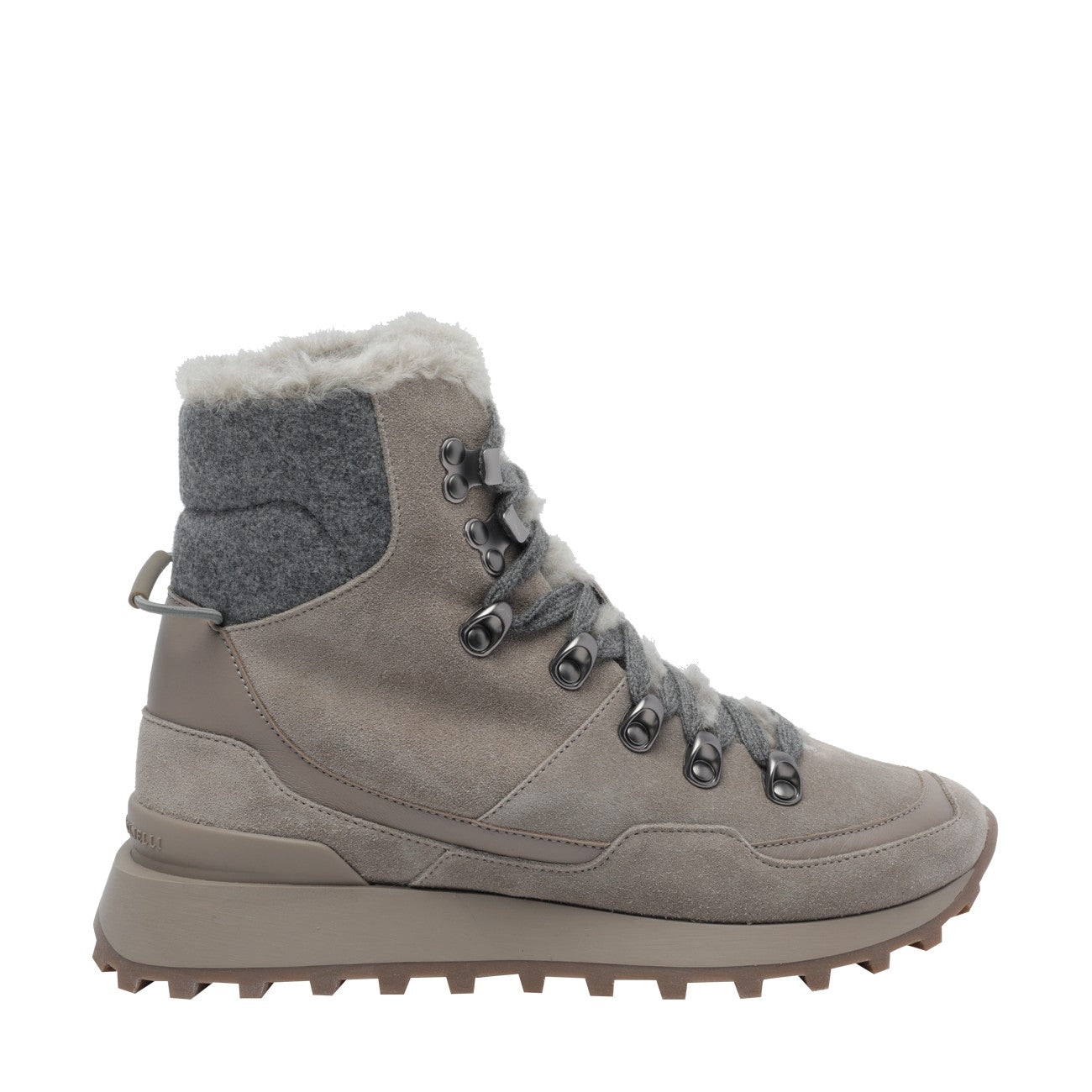 Brunello Cucinelli Women Suede, Knit And Shearling Runners BRUNELLO CUCINELLI