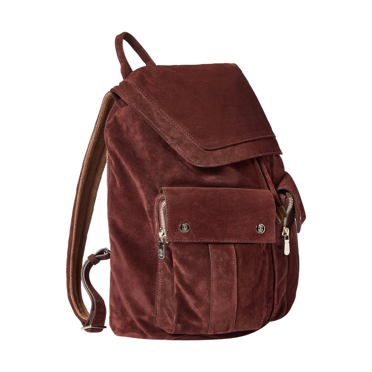 Brunello Cucinelli Men Suede Leisure Backpack BRUNELLO CUCINELLI