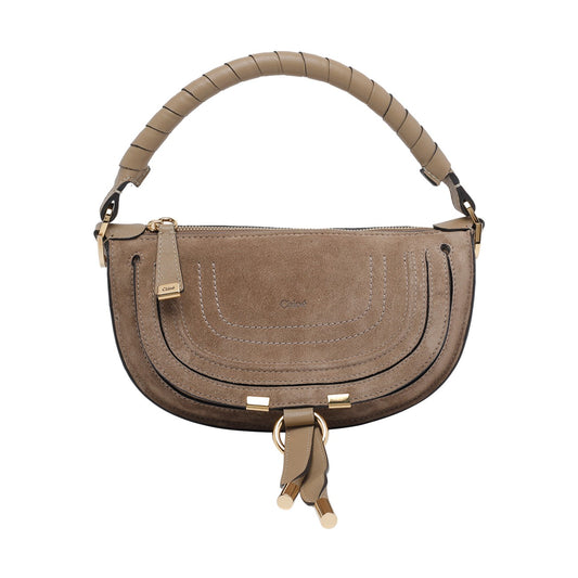 Chloe' Women Suede Mini Marcie Shoulder Bag CHLOE